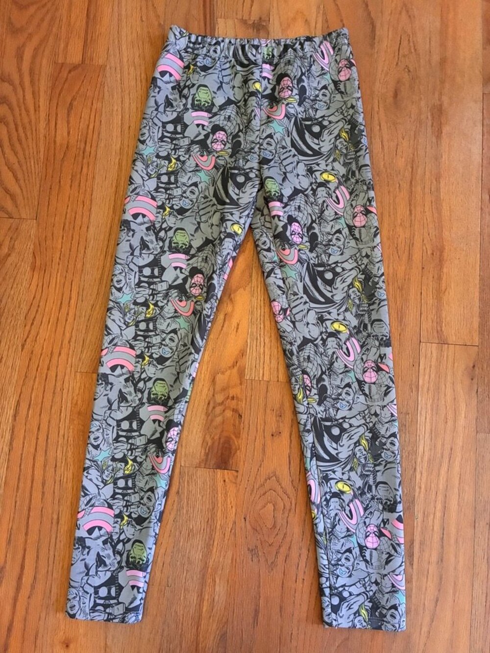 Marvel Girls Avengers Superhero Print Leggings Large